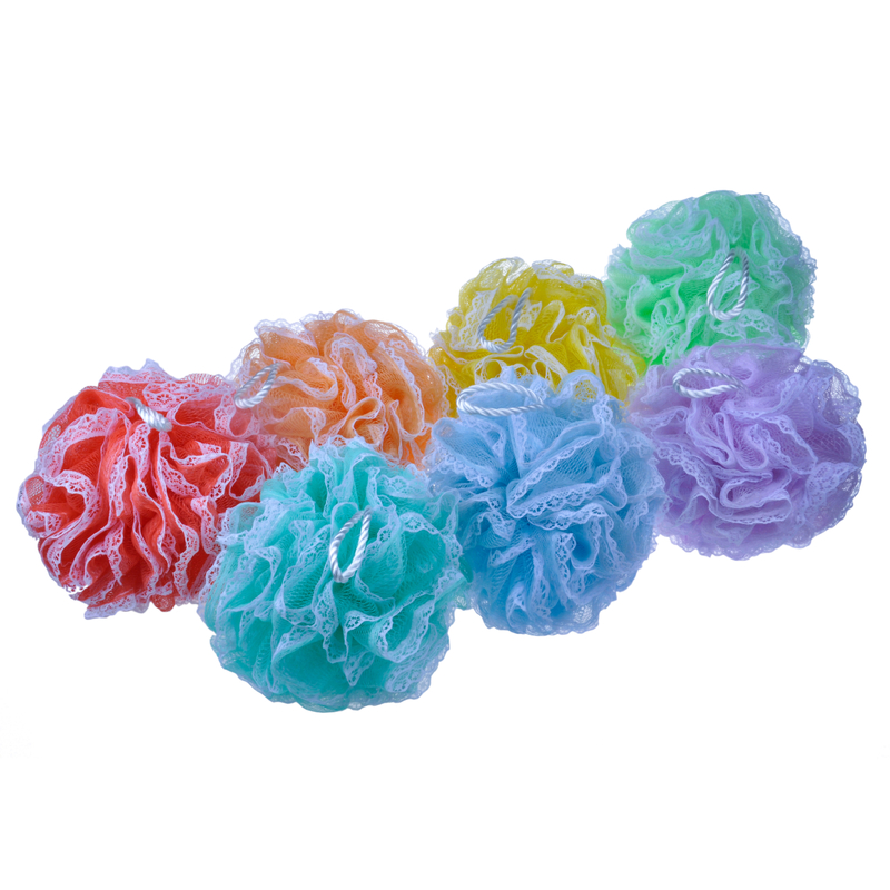 Ducha Loofah Esponja de baño Loofah Limpiador corporal Exfoliante Puff Baño Ducha Bola Cuerpo Puff TJ180