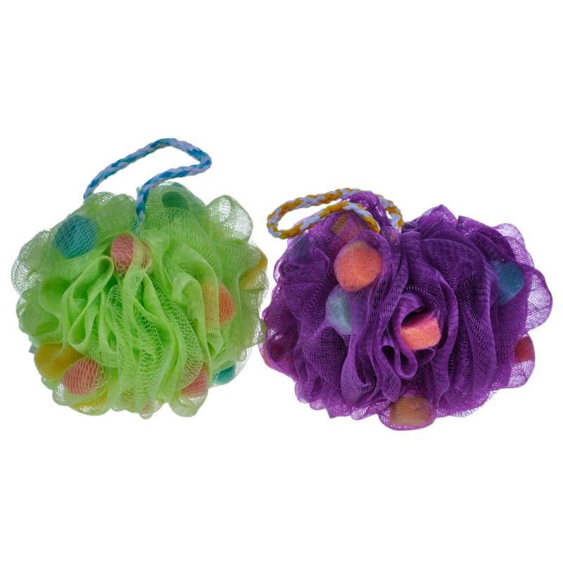 Nuevo cuerpo de malla esponja orgánica suave baño corporal lavado Puff TJ147
