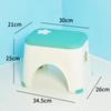 Último diseño Taburete de plástico interior de doble color Pequeño silla de interior de interior para niños Duplicar las sillas