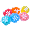 Depurador exfoliante corporal amigable Loofah Bath Flower Shower Puff Mesh Loofah Shower Ball TJ163