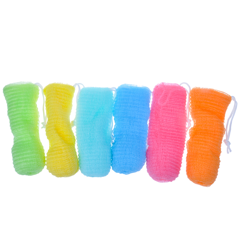 Bolso ecológico modificado para requisitos particulares OEM del jabón de la malla de la limpieza del cuerpo para ShowerTJ082