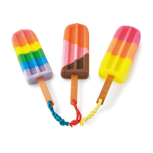 Esponja de baño para bebé con esponja de cuerpo de helado colorido con servicio de garantía comercial TJ336