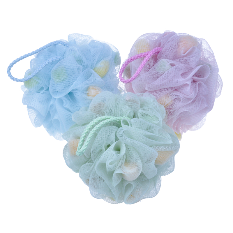 Baño Flor Exfoliante Ducha Puff Esponja de ducha Loofah Bath-Sponge Body Puff TJ146