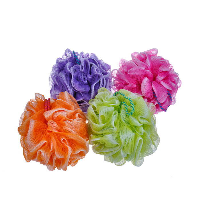 Esponja de baño y ducha de lufa, puf de malla grande, esponja de baño exfoliante, depurador corporal, Puff TJ125