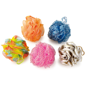 Puff de baño para el cuerpo Puff de baño de ducha de malla de PP suave ecológico TJ193