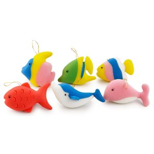 Esponja animal Esponja de baño para peces Esponja con forma TJ364