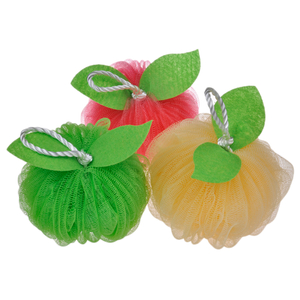 Baño Forma de fruta Flor de baño Linda Esponja de ducha principal Ducha grande Puff corporal TJ158